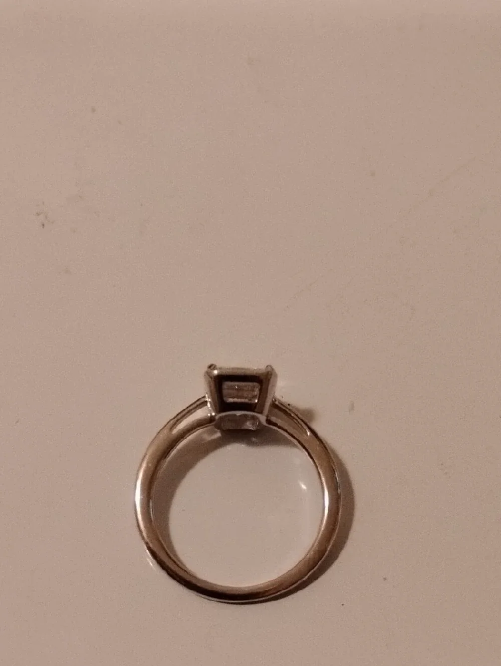 Radiance by Absolute Classic Emerald-Cut Solitaire Ring Size 8-1/4